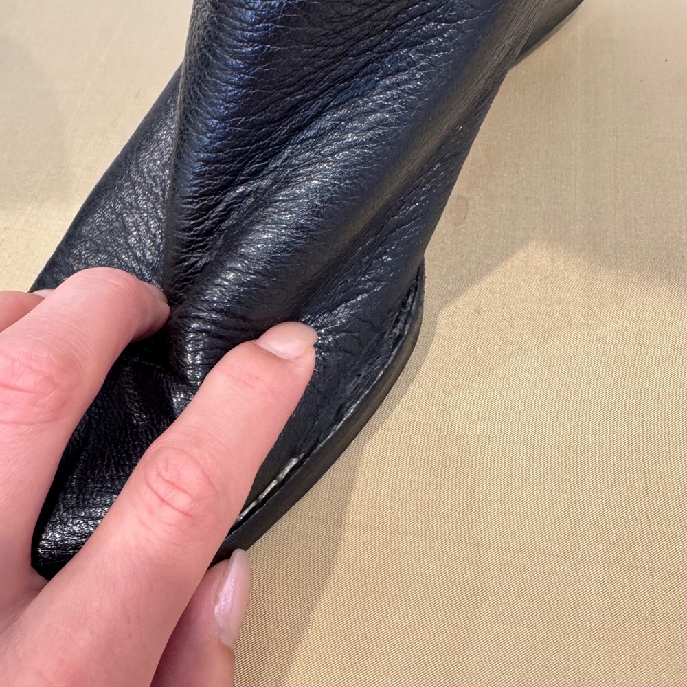 Vintage Miu Miu Black‎ Long Leather Boots. Size 36. - Picture 6 of 11